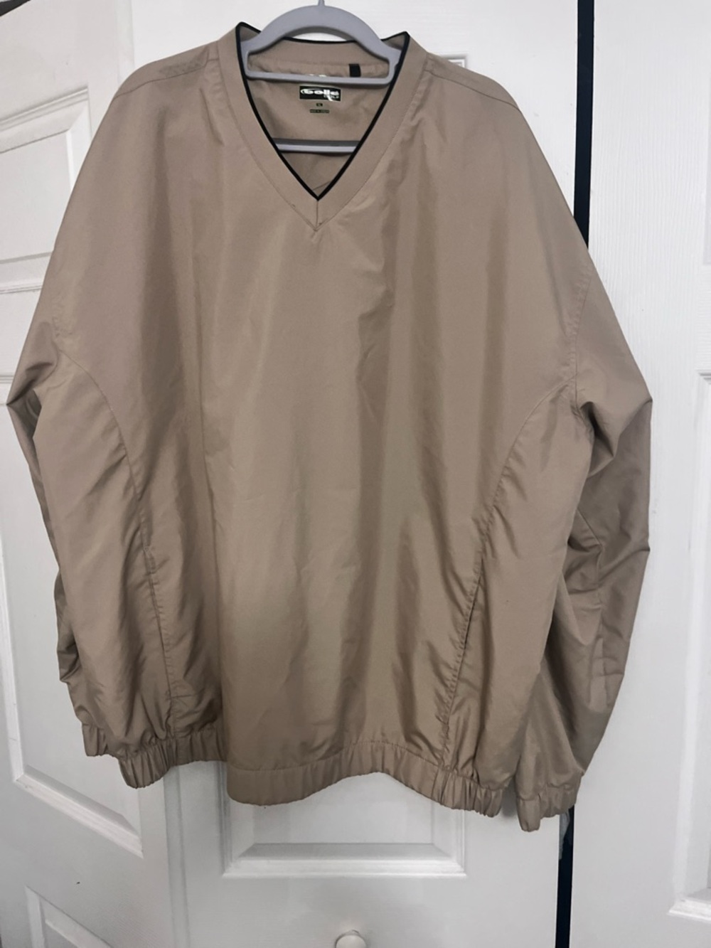bolle Men's Beige V-Neck Pullover Windbreaker size xl
